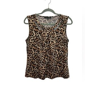Always Indigo Animal Print Y2K Sleeveless Top